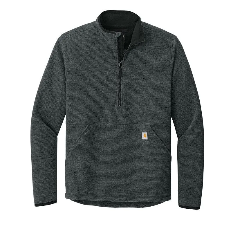 Carhartt - Men'S Textured 1/2-Zip Fleece Jacket Keep Going Strong Push Beyond Limits