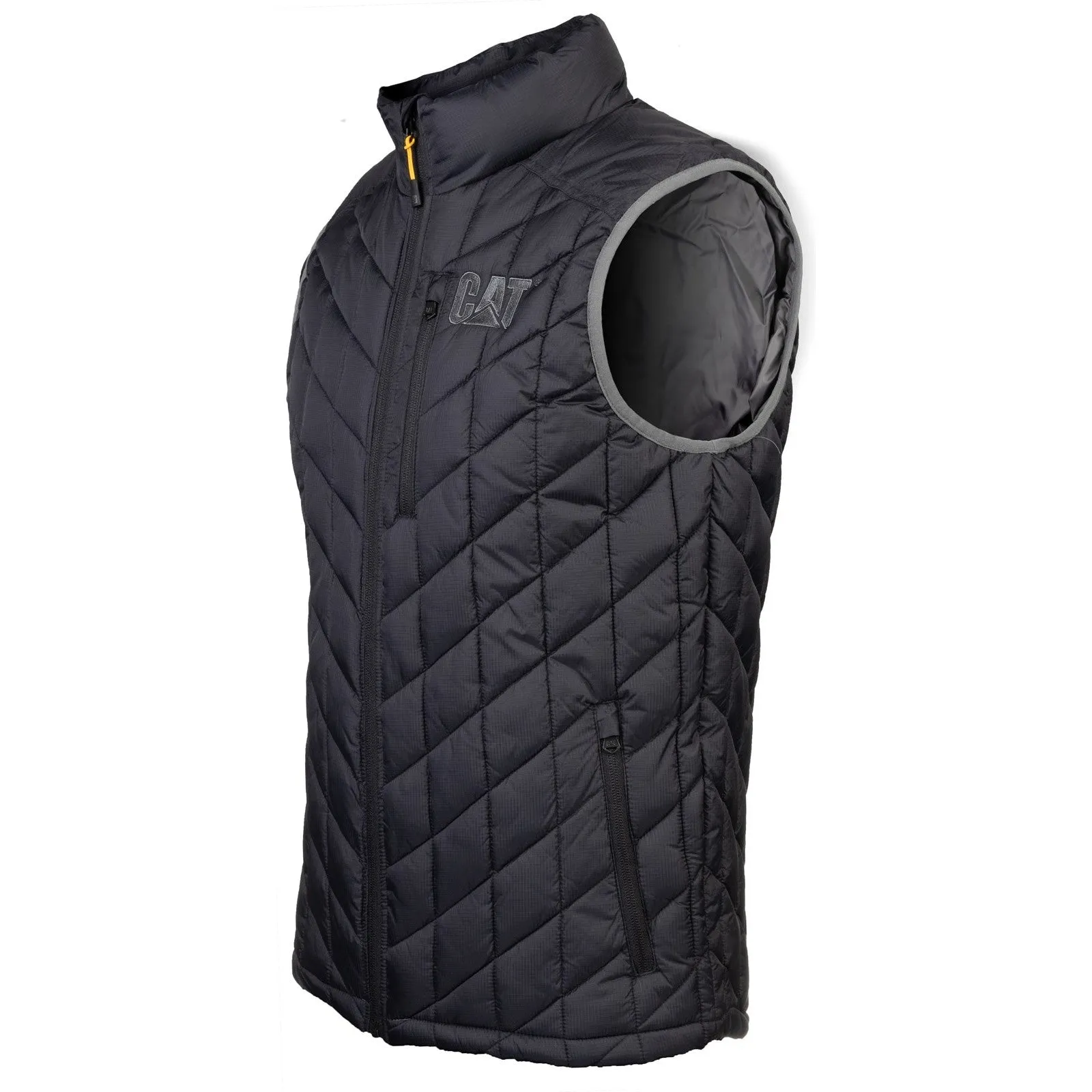 Caterpillar Insulated Vest Tartan Plaid Shirts Men