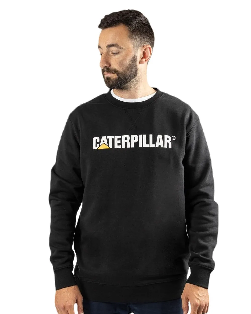 Caterpillar Mens Midweight Crewneck Sweatshirt Warm Sweatshirts for Men