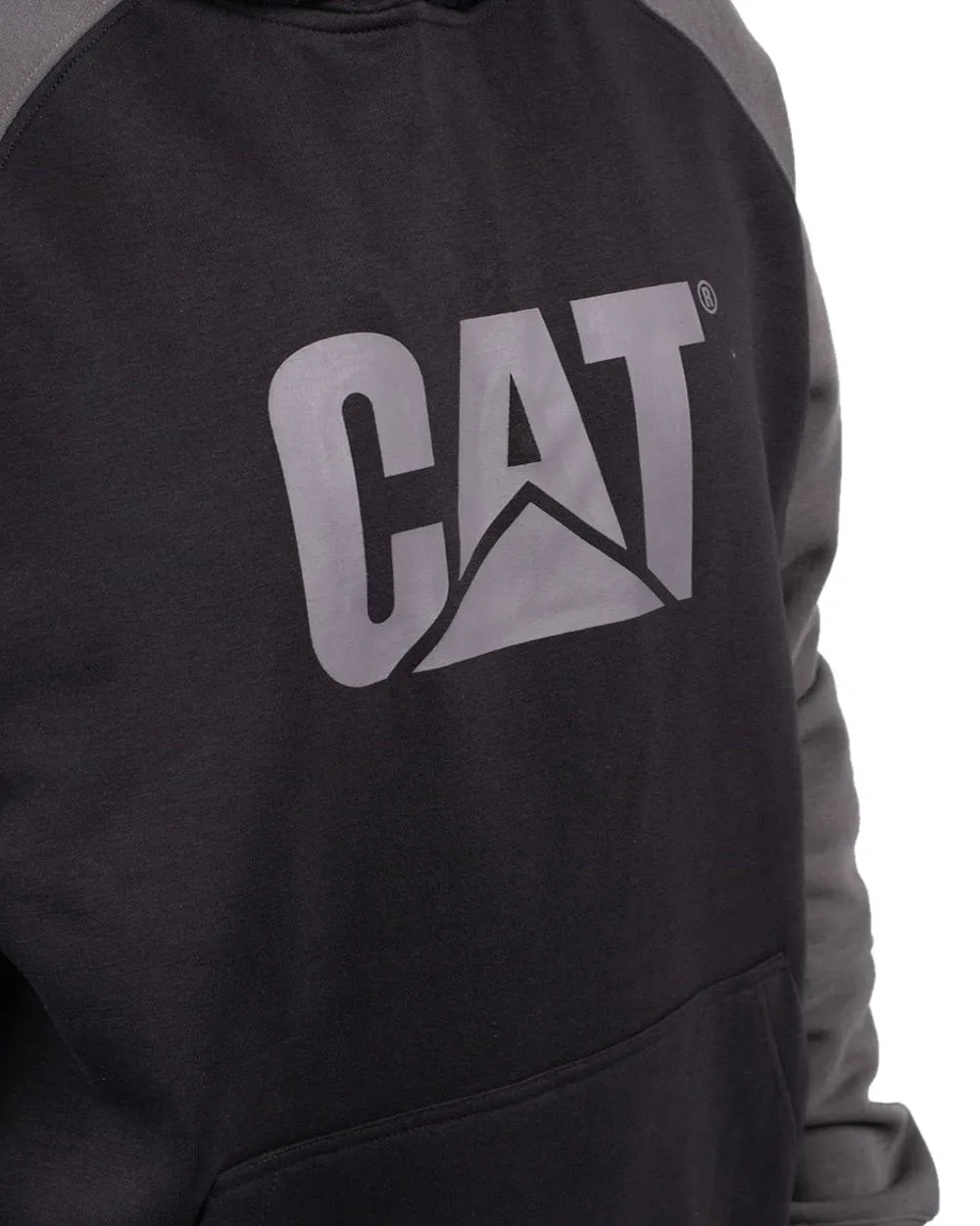 Caterpillar Mens Raglan Hooded Sweatshirt Warm Sweatshirts for Men