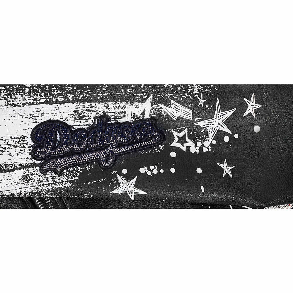 CHAMARRA DE CUERO MLB LOS ANGELES DODGERS SKETCHBOOK PARA MUJER