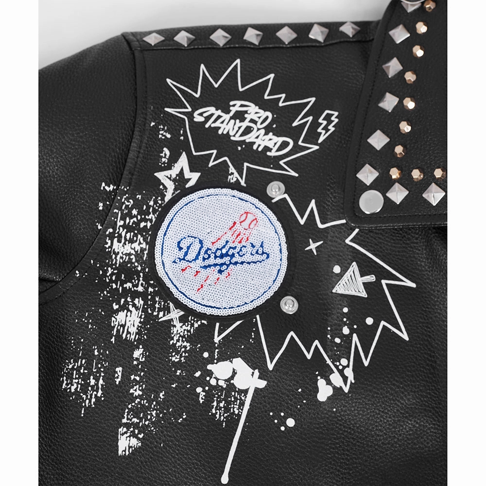CHAMARRA DE CUERO MLB LOS ANGELES DODGERS SKETCHBOOK PARA MUJER
