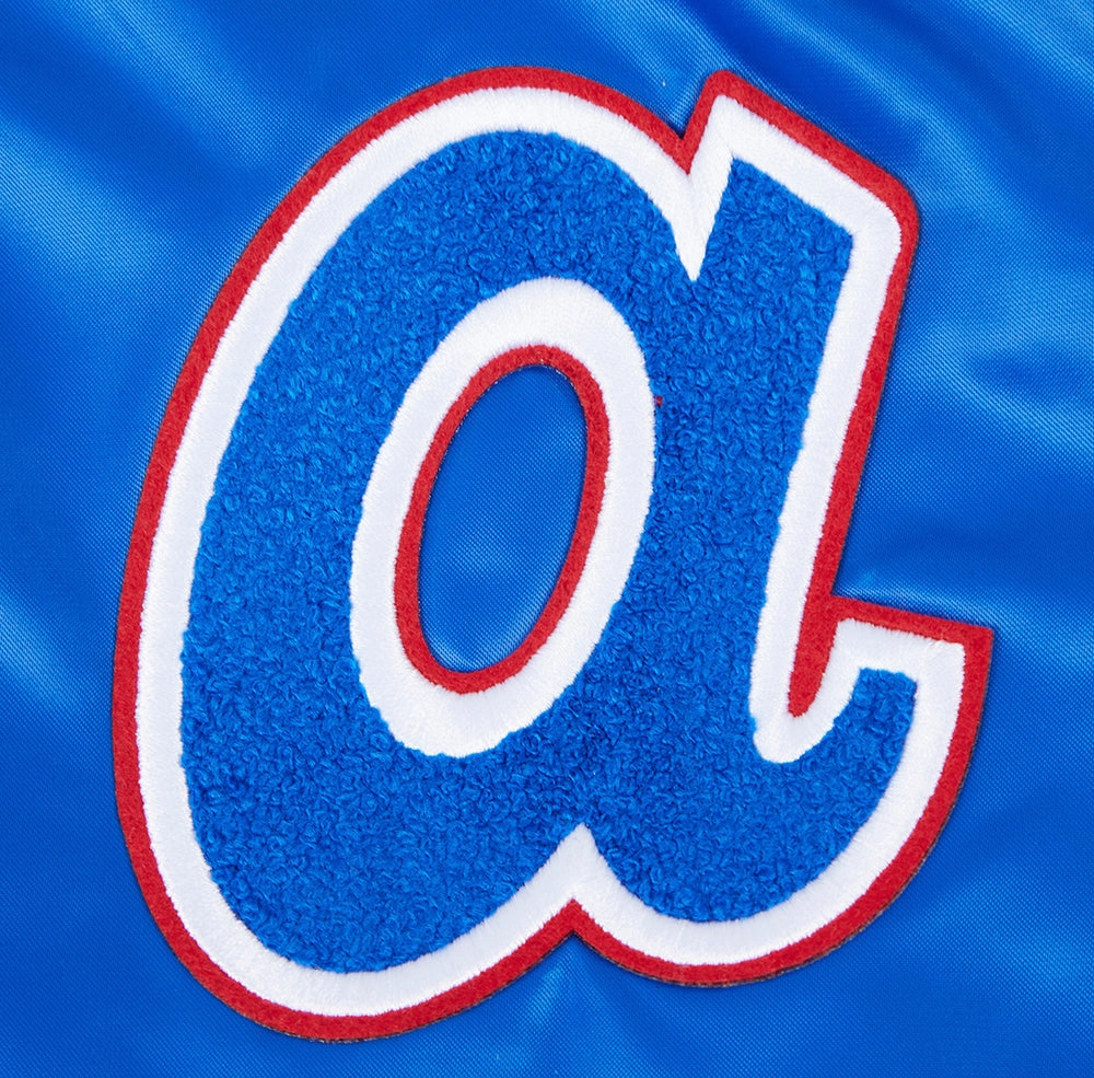 CHAMARRA DE SATN MLB ATLANTA BRAVES RETRO CLASSICS PARA MUJER