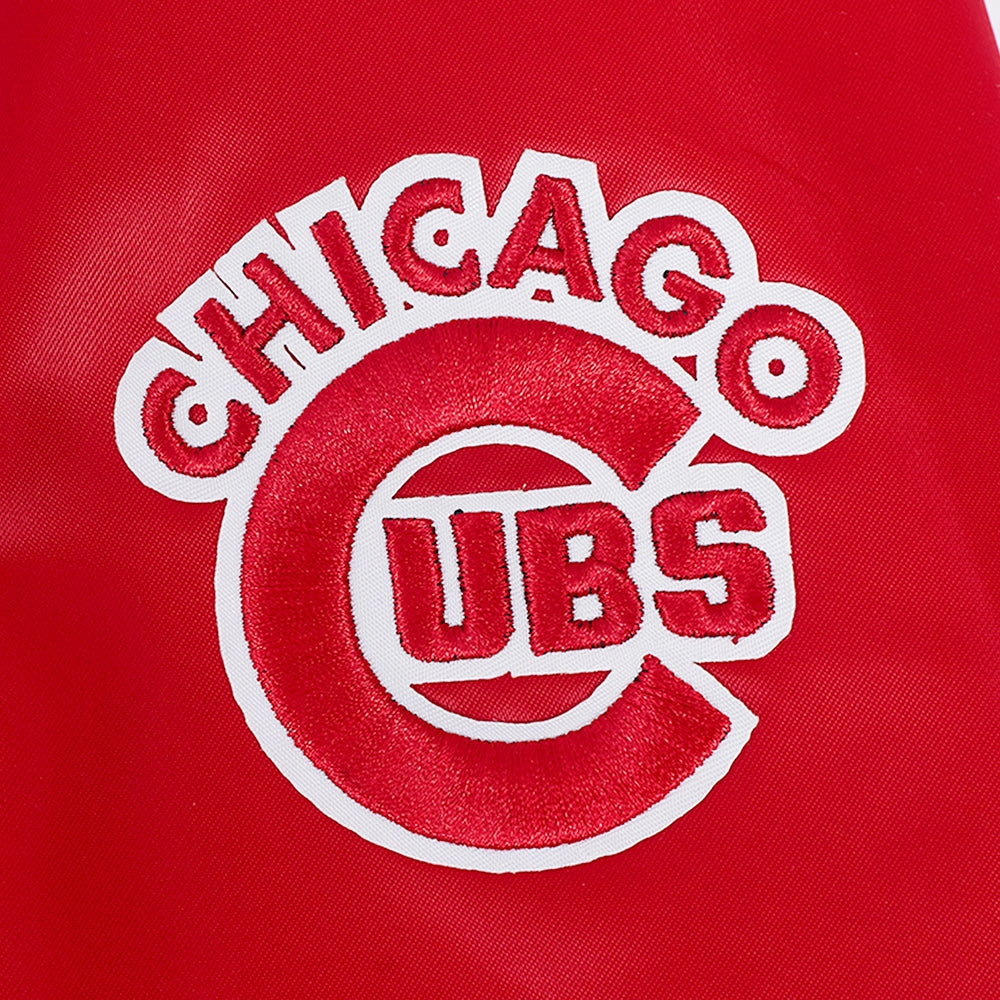 CHAMARRA DE SATN MLB CHICAGO CUBS CLASSIC ESSENTIALS PARA MUJER