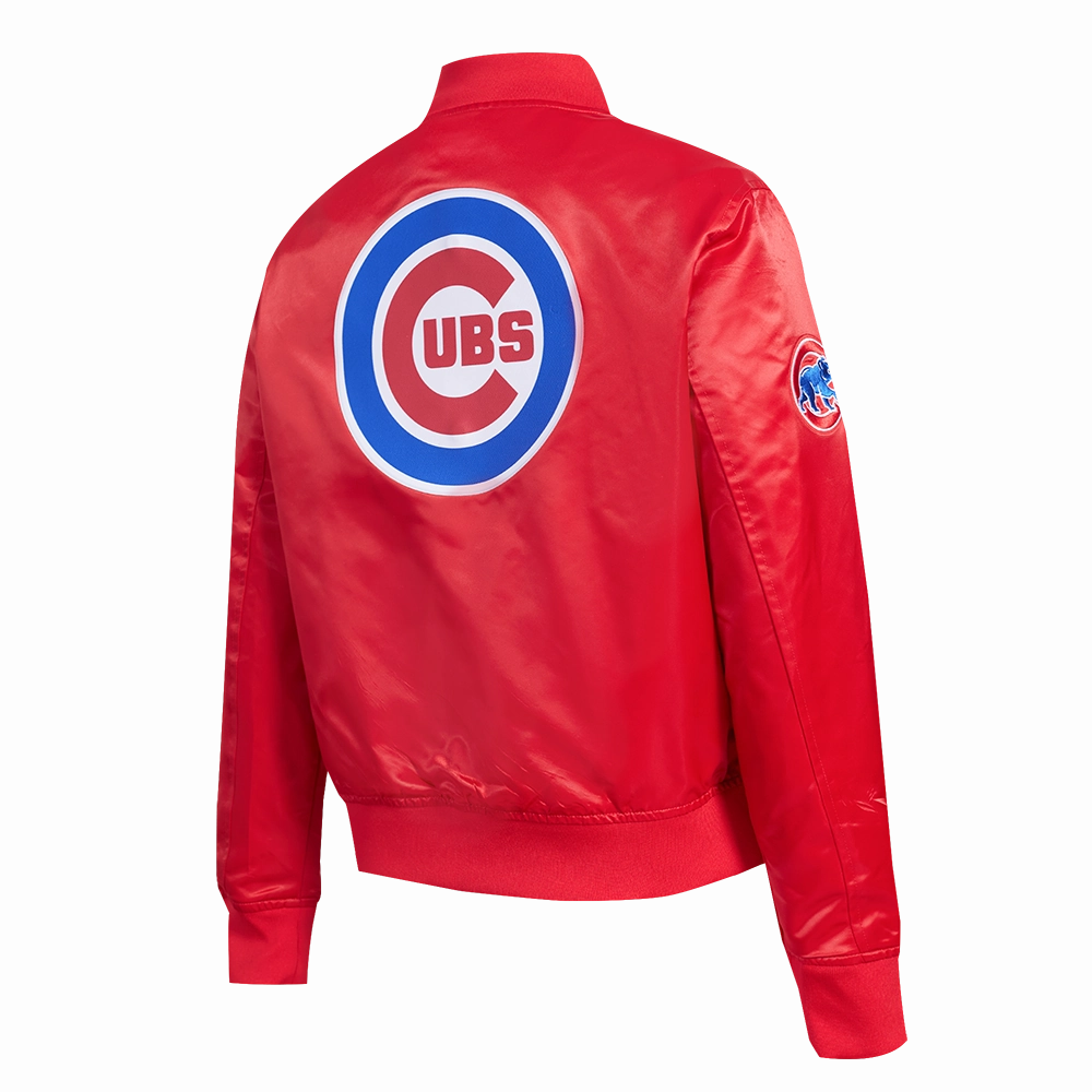 CHAMARRA DE SATN MLB CHICAGO CUBS CLASSIC ESSENTIALS PARA MUJER