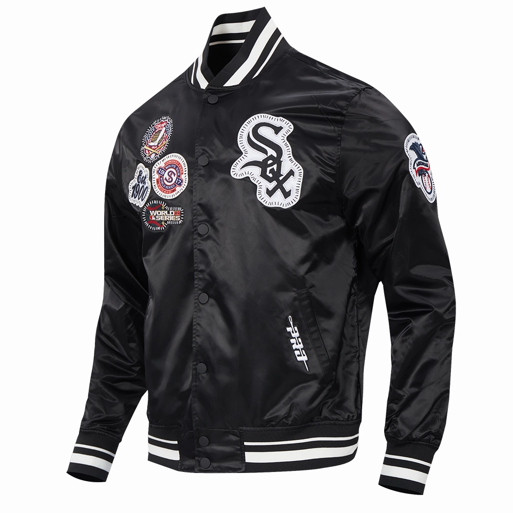 CHAMARRA DE SATN MLB CHICAGO WHITE SOX DIY PICK STITCH