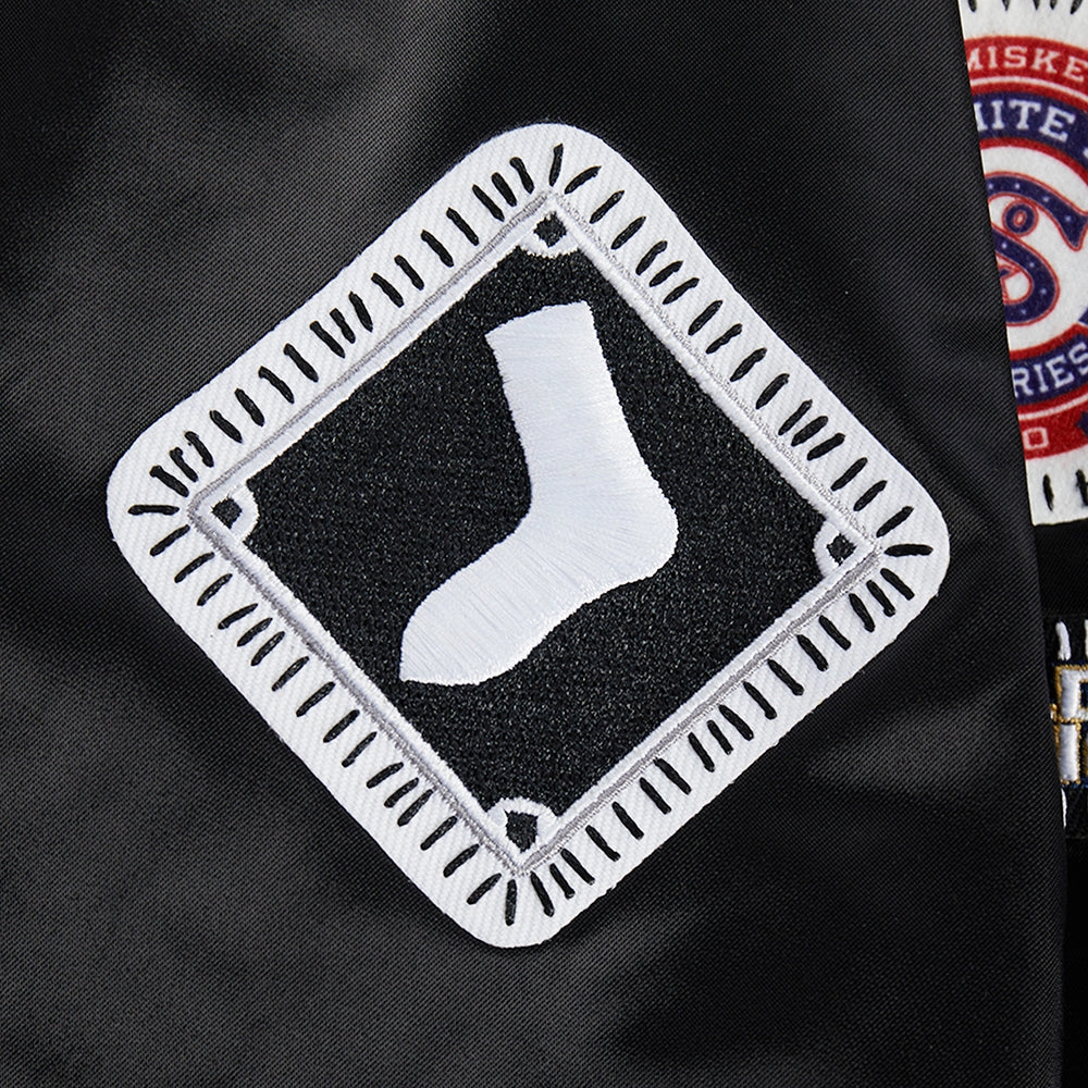 CHAMARRA DE SATN MLB CHICAGO WHITE SOX DIY PICK STITCH