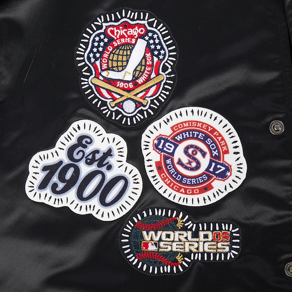 CHAMARRA DE SATN MLB CHICAGO WHITE SOX DIY PICK STITCH