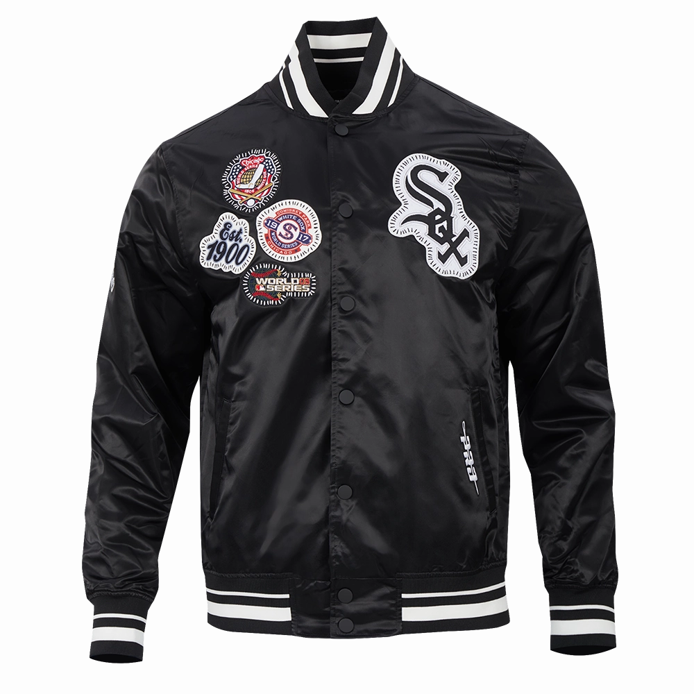 CHAMARRA DE SATN MLB CHICAGO WHITE SOX DIY PICK STITCH