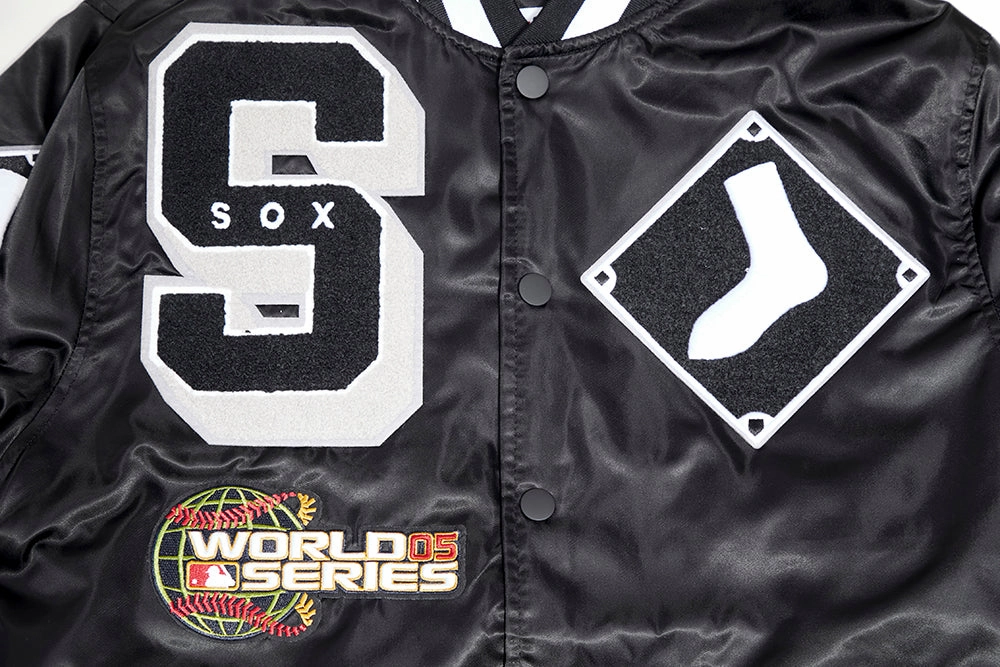 CHAMARRA DE SATN MLB CHICAGO WHITE SOX MASH UP