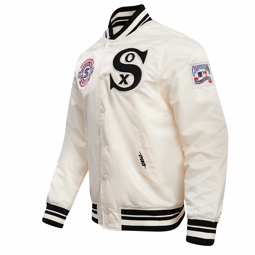 CHAMARRA DE SATN MLB CHICAGO WHITE SOX RETRO CLASSICS