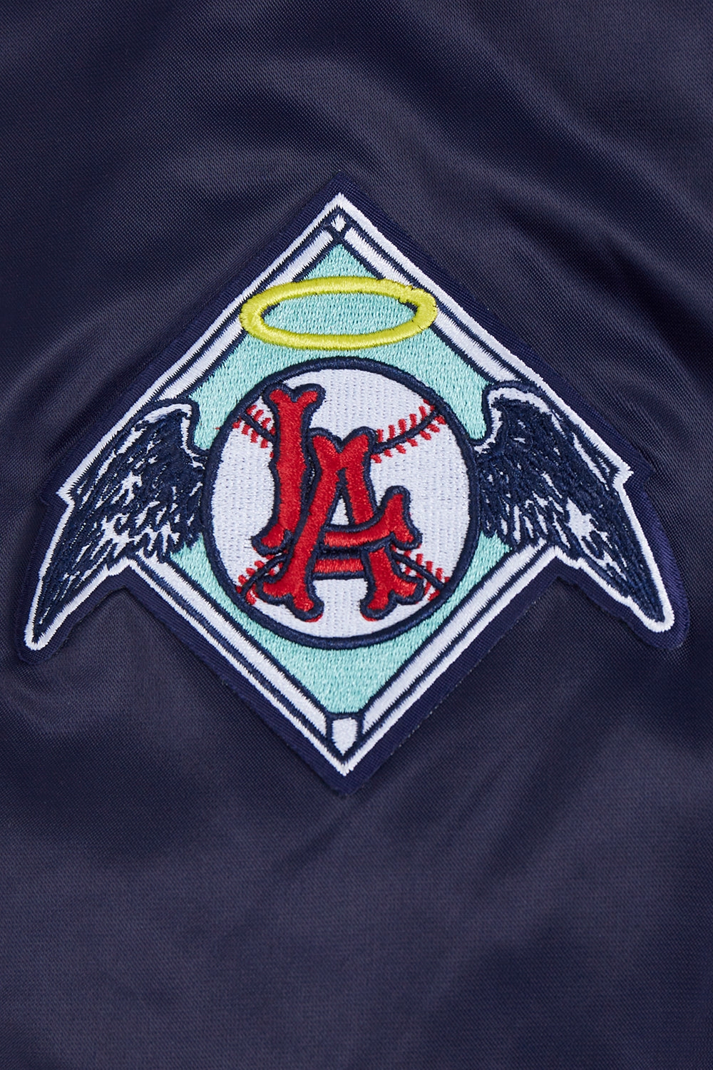CHAMARRA DE SATN MLB LOS ANGELES ANGELS RETRO CLASSICS PARA MUJER