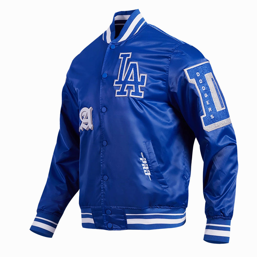 CHAMARRA DE SATN MLB LOS ANGELES DODGERS OLD ENGLISH