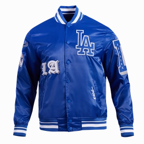 CHAMARRA DE SATN MLB LOS ANGELES DODGERS OLD ENGLISH