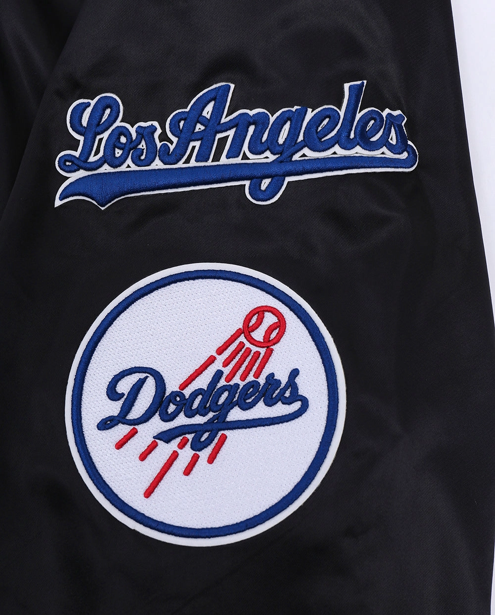 CHAMARRA DE SATN MLB LOS ANGELES DODGERS OLD ENGLISH