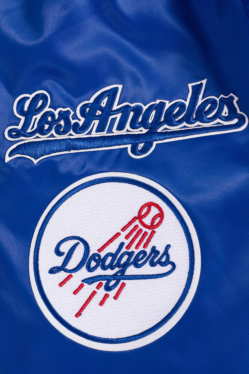 CHAMARRA DE SATN MLB LOS ANGELES DODGERS OLD ENGLISH