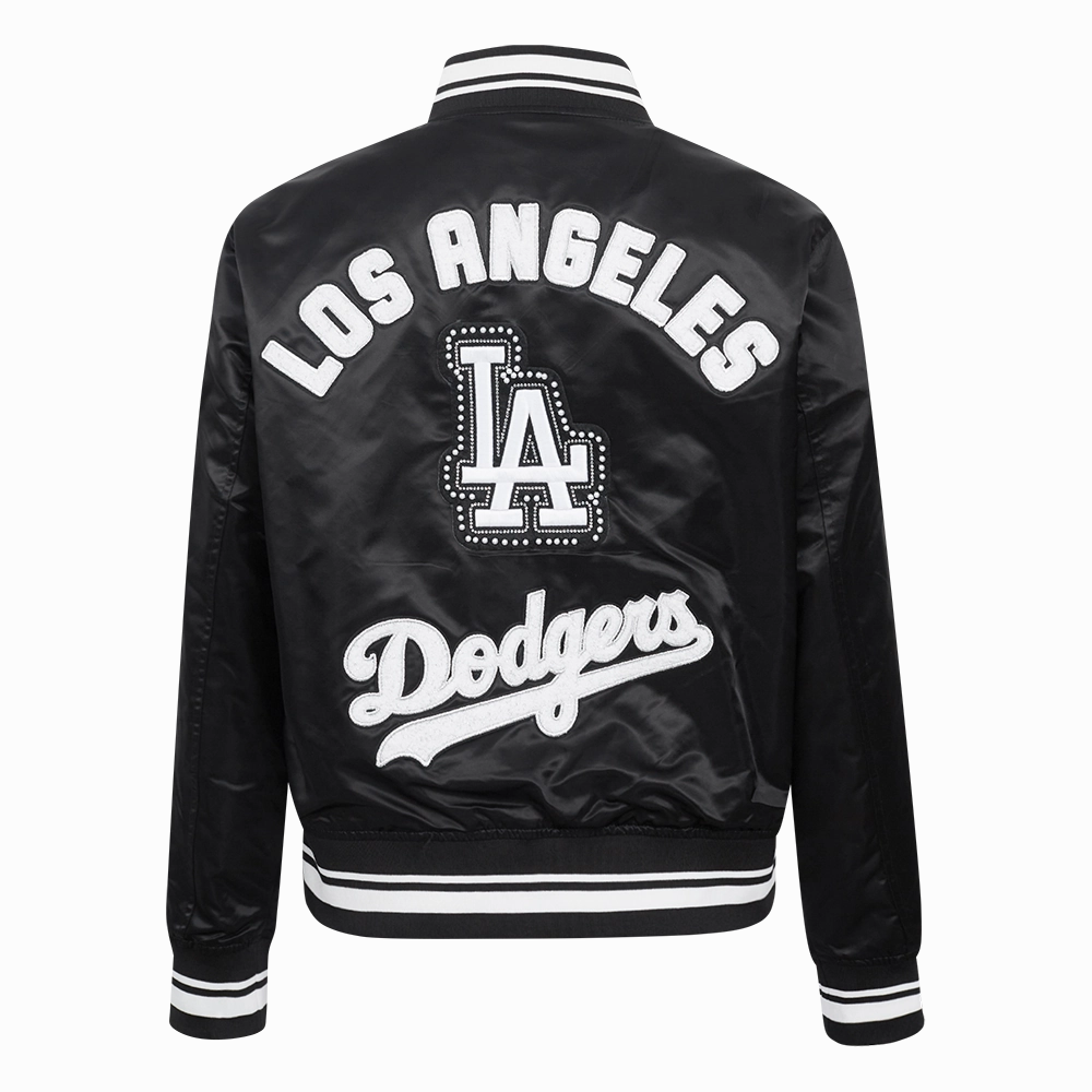 CHAMARRA DE SATN MLB LOS ANGELES DODGERS PEARLS PARA MUJER
