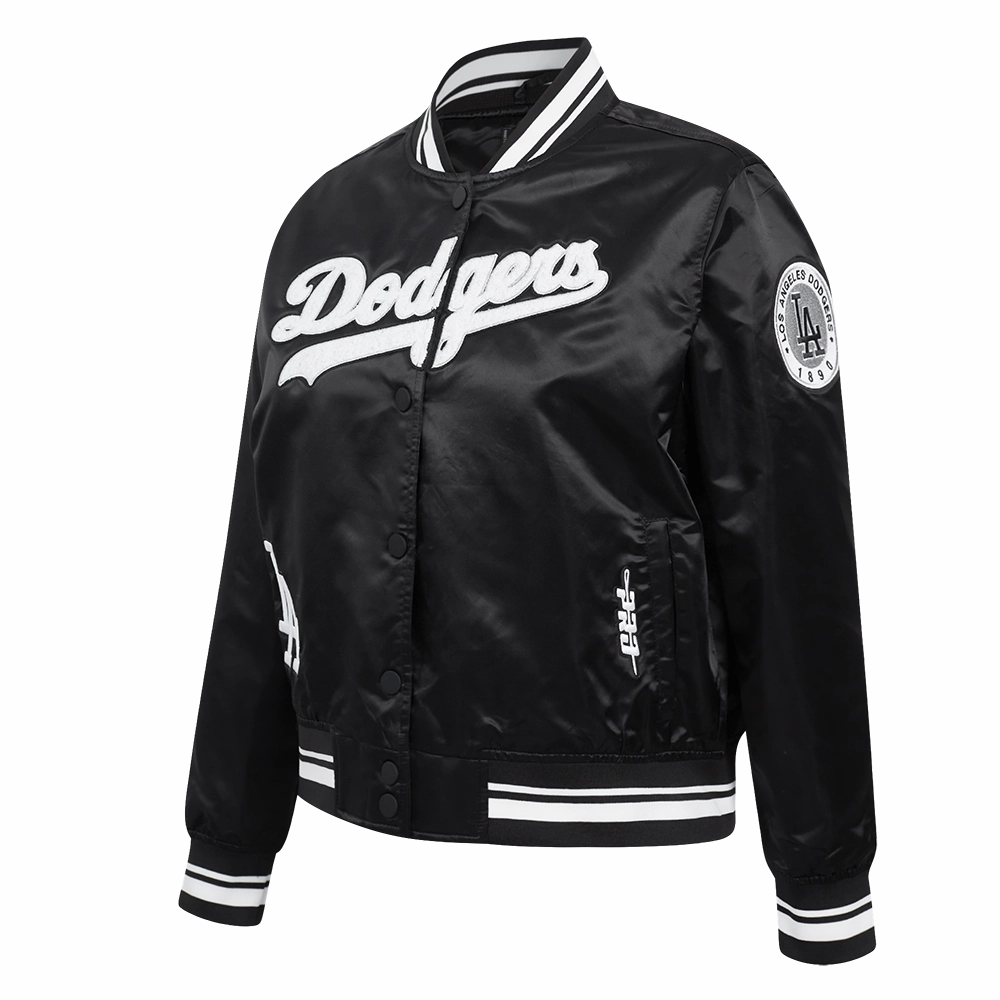 CHAMARRA DE SATN MLB LOS ANGELES DODGERS PEARLS PARA MUJER