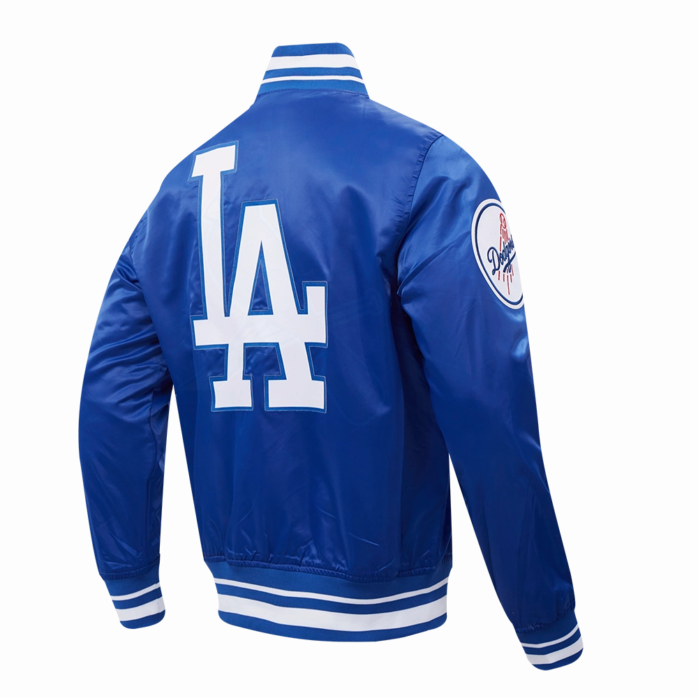 CHAMARRA DE SATN MLB LOS ANGELES DODGERS SCRIPT TAIL