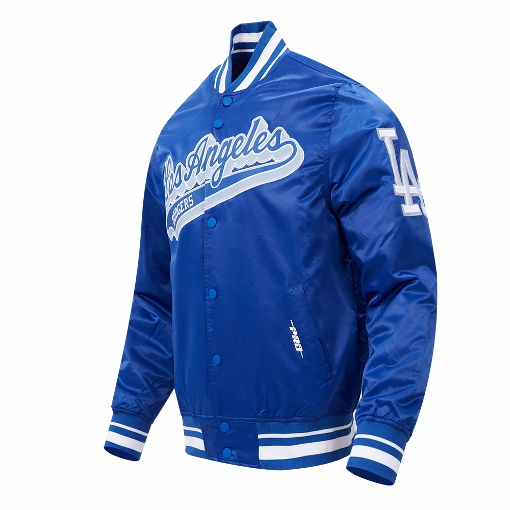 CHAMARRA DE SATN MLB LOS ANGELES DODGERS SCRIPT TAIL