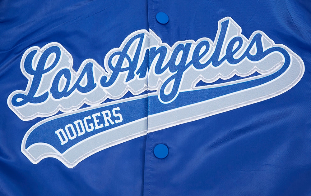CHAMARRA DE SATN MLB LOS ANGELES DODGERS SCRIPT TAIL