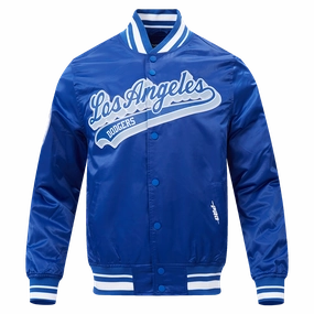 CHAMARRA DE SATN MLB LOS ANGELES DODGERS SCRIPT TAIL