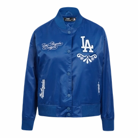CHAMARRA DE SATN MLB LOS ANGELES DODGERS SUGAR SKULL PARA MUJER