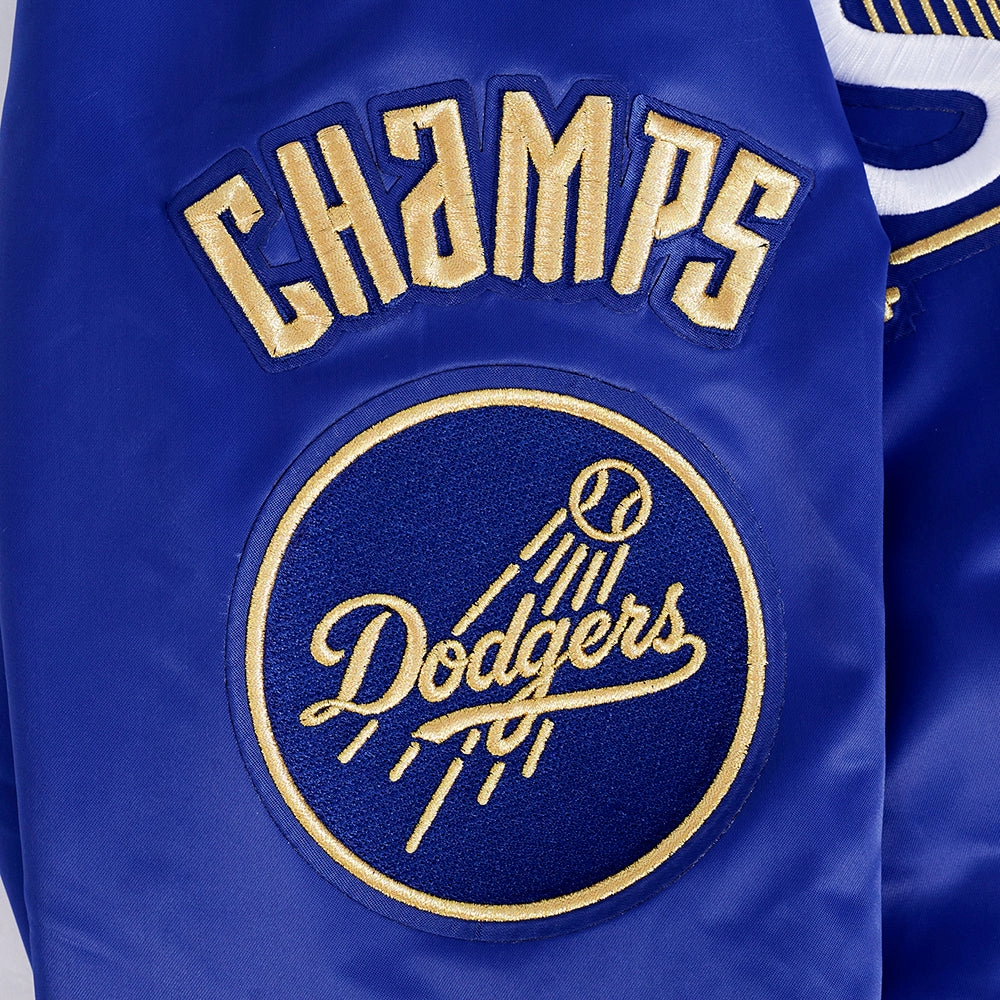 CHAMARRA DE SATN MLB LOS ANGELES DODGERS WORLD SERIES PARA MUJER