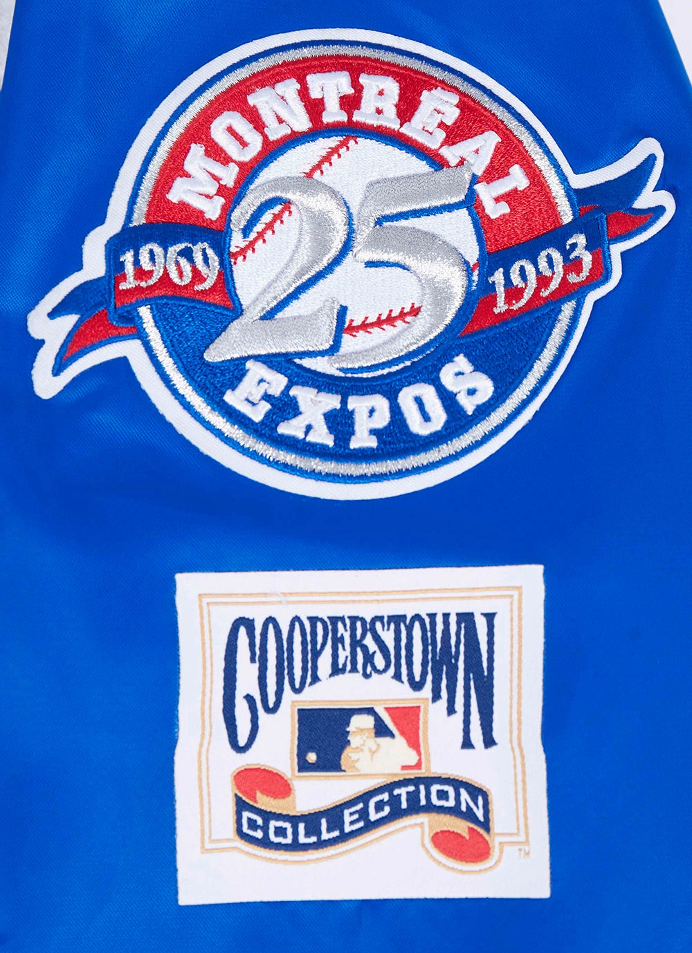CHAMARRA DE SATN MLB MONTREAL EXPOS RETRO CLASSICS PARA MUJER