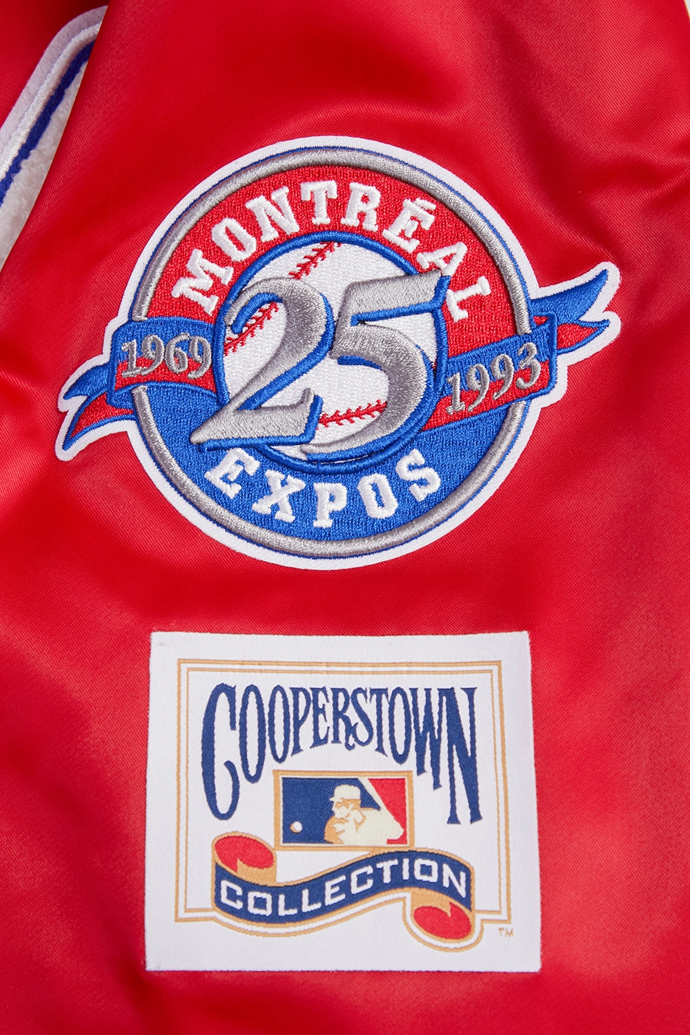 CHAMARRA DE SATN MLB MONTREAL EXPOS RETRO CLASSICS