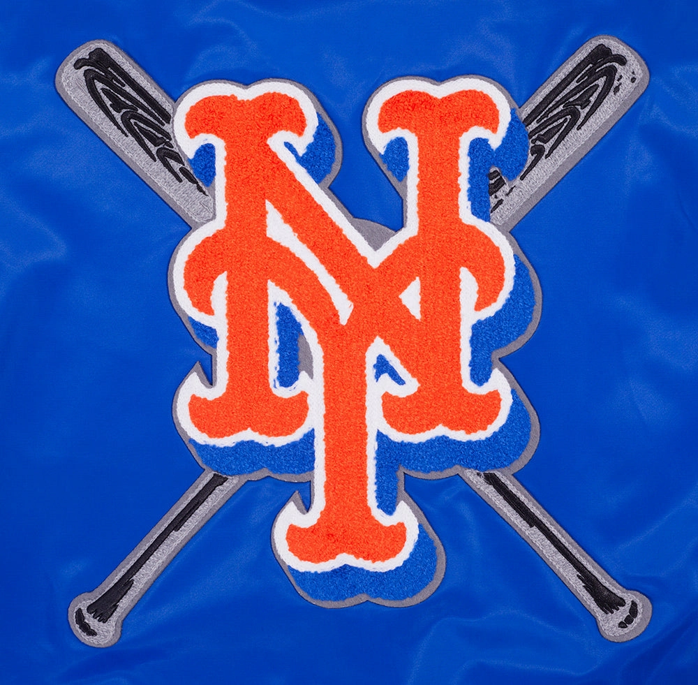 CHAMARRA DE SATN MLB NEW YORK METS MASH UP PARA MUJER