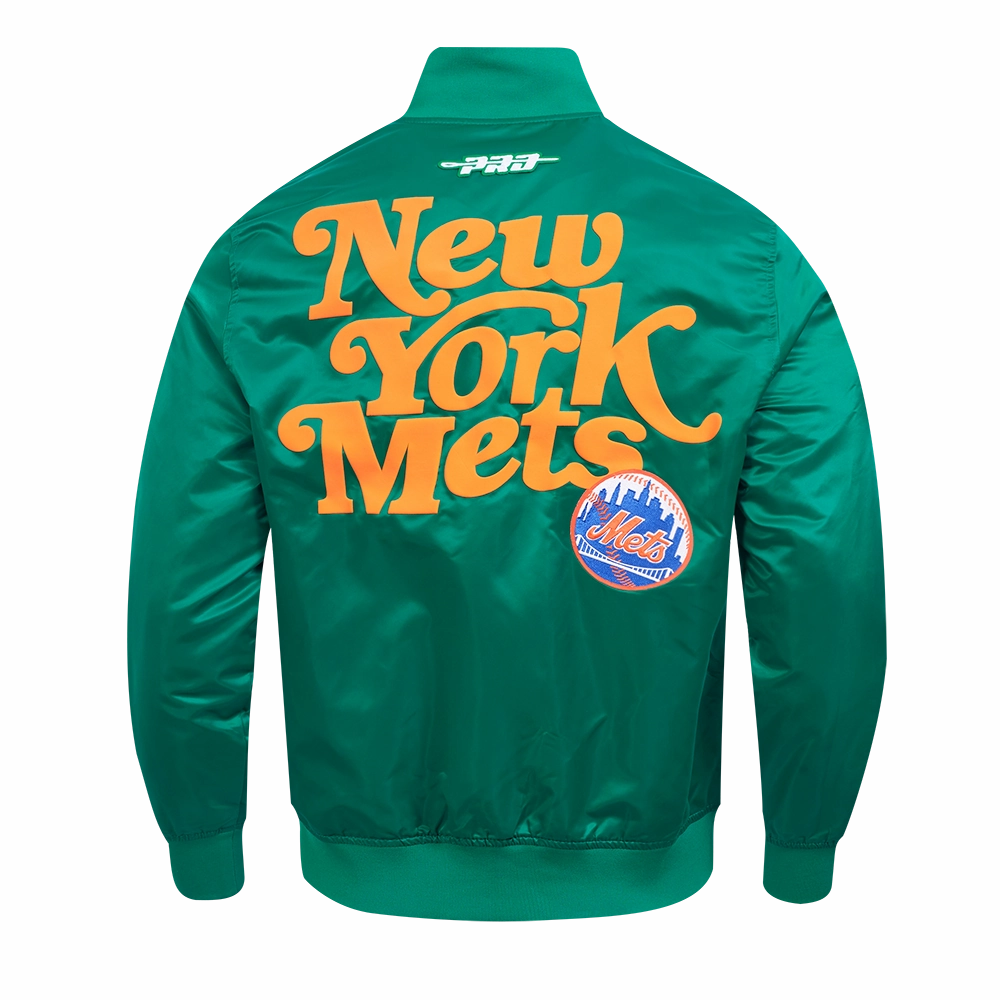 CHAMARRA DE SATN MLB NEW YORK METS SOUVENIR