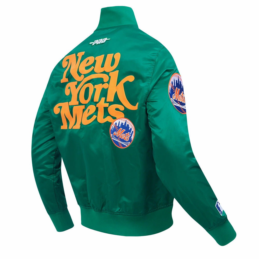 CHAMARRA DE SATN MLB NEW YORK METS SOUVENIR