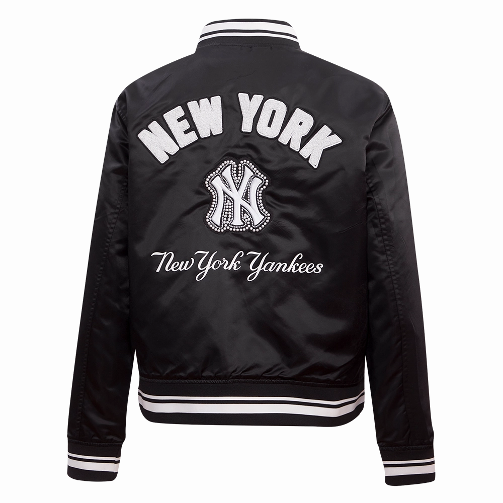 CHAMARRA DE SATN MLB NEW YORK YANKEES PEARLS PARA MUJER