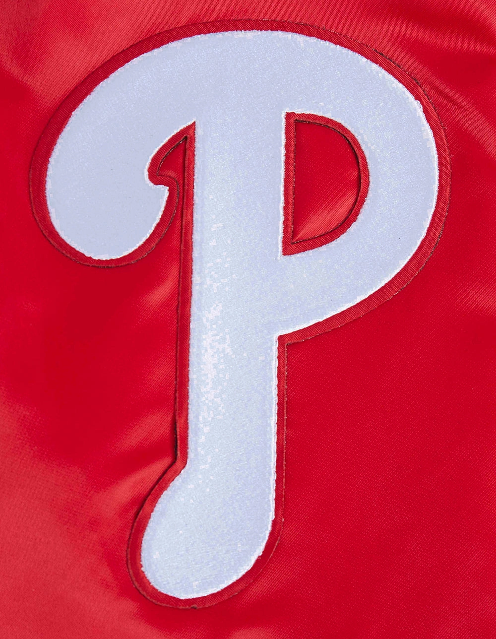 CHAMARRA DE SATN MLB PHILADELPHIA PHILLIES SCRIPT TAIL
