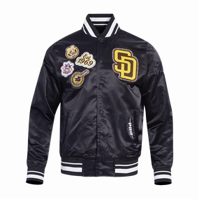 CHAMARRA DE SATN MLB SAN DIEGO PADRES DIY PICK STITCH