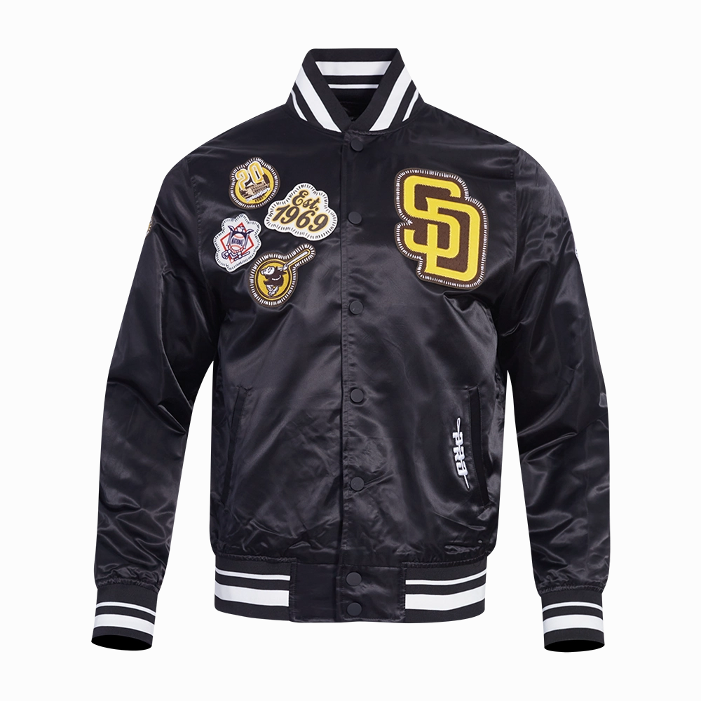 CHAMARRA DE SATN MLB SAN DIEGO PADRES DIY PICK STITCH