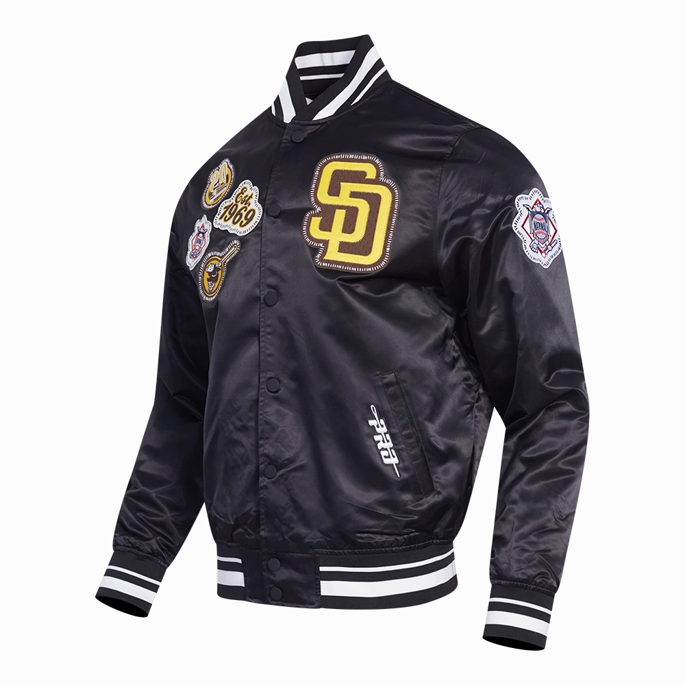 CHAMARRA DE SATN MLB SAN DIEGO PADRES DIY PICK STITCH