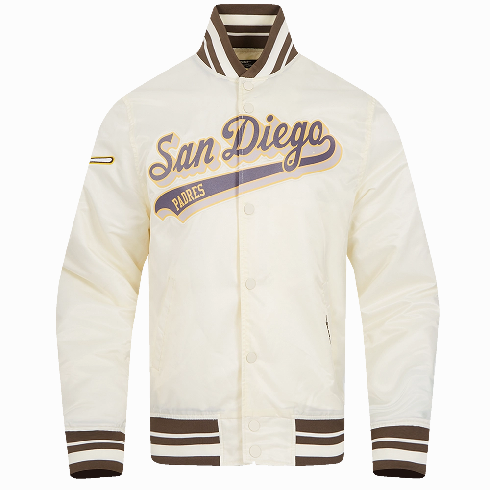CHAMARRA DE SATN MLB SAN DIEGO PADRES SCRIPT TAIL