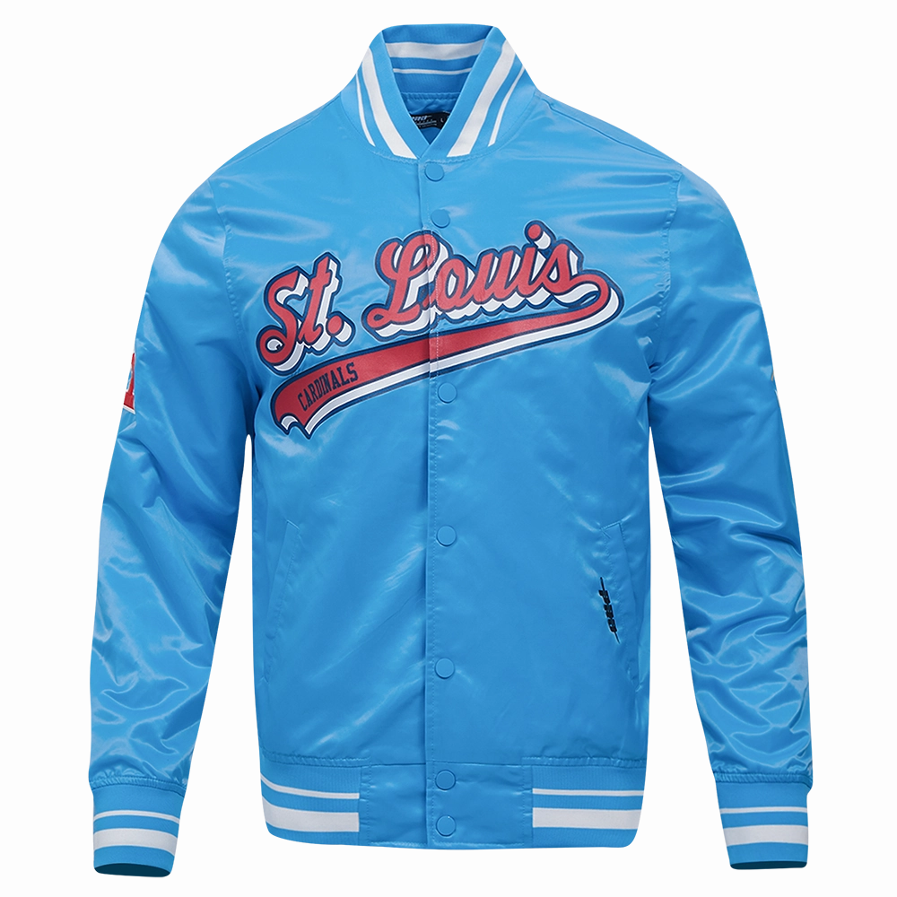 CHAMARRA DE SATN MLB ST. LOUIS CARDINALS SCRIPT TAIL
