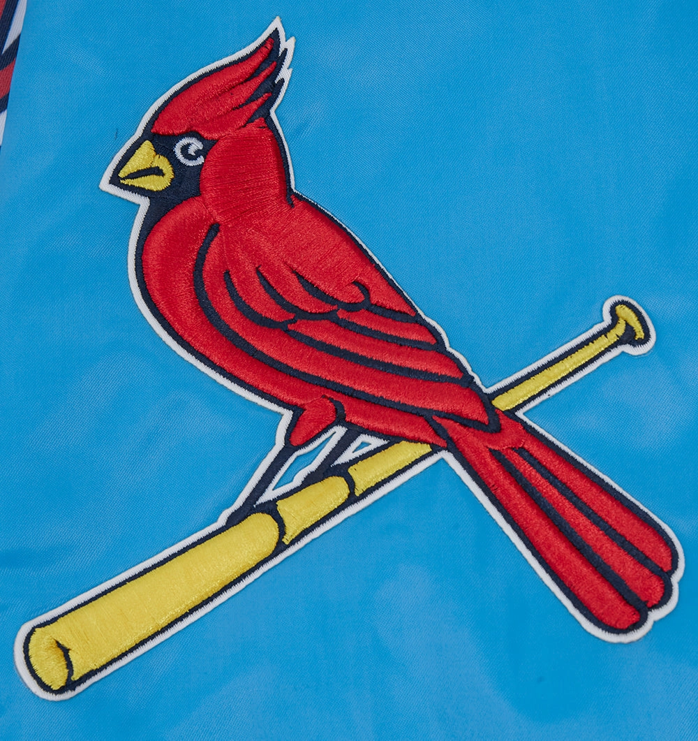 CHAMARRA DE SATN MLB ST. LOUIS CARDINALS SCRIPT TAIL