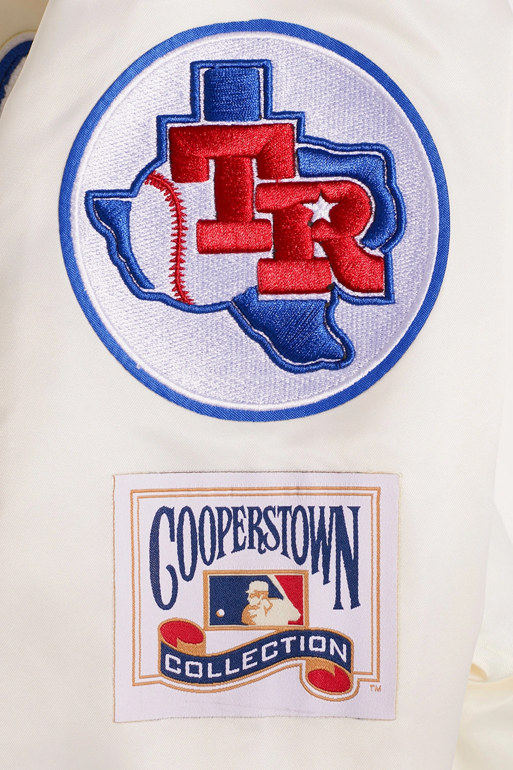 CHAMARRA DE SATN MLB TEXAS RANGERS RETRO CLASSICS PARA MUJER