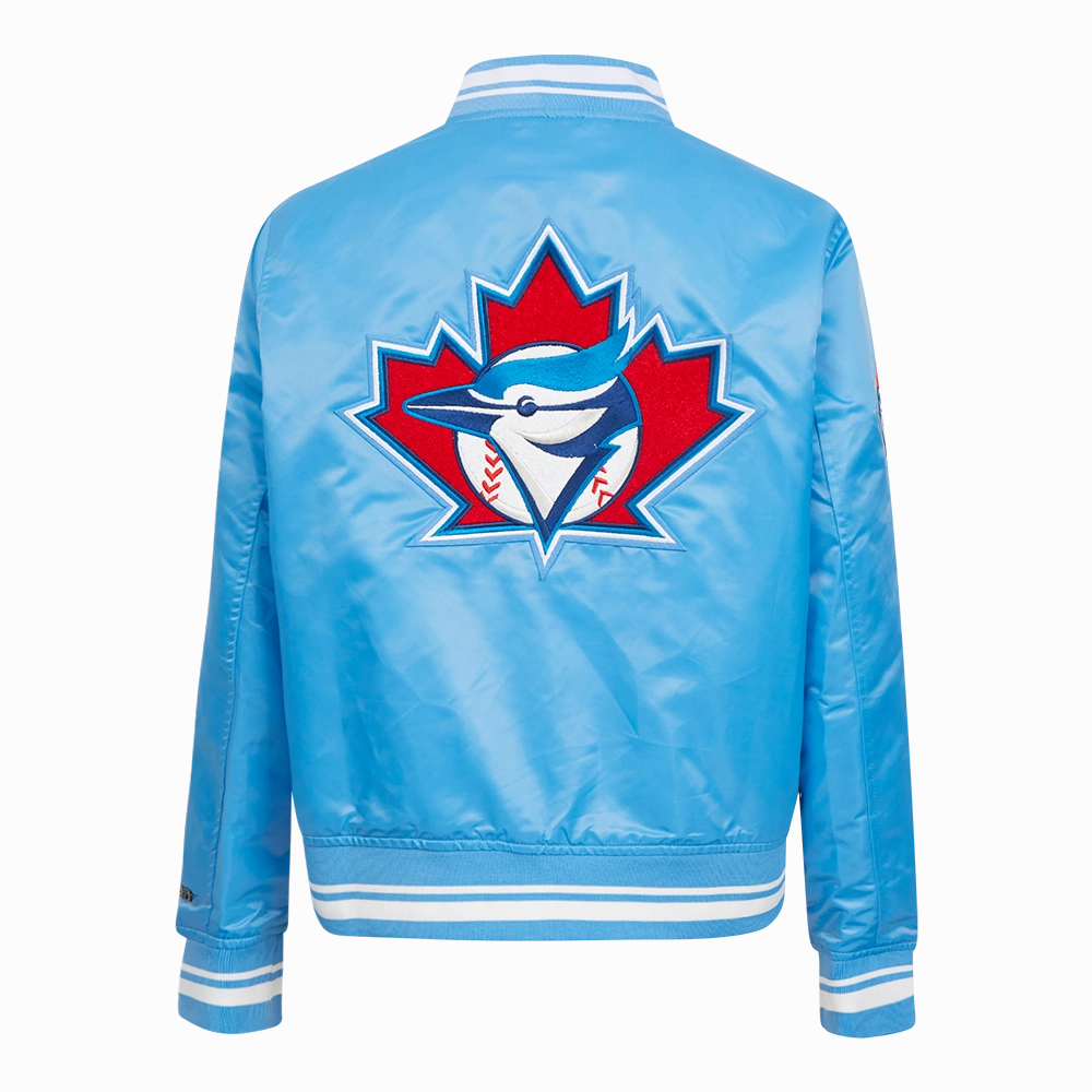 CHAMARRA DE SATN MLB TORONTO BLUE JAYS RETRO CLASSICS PARA MUJER