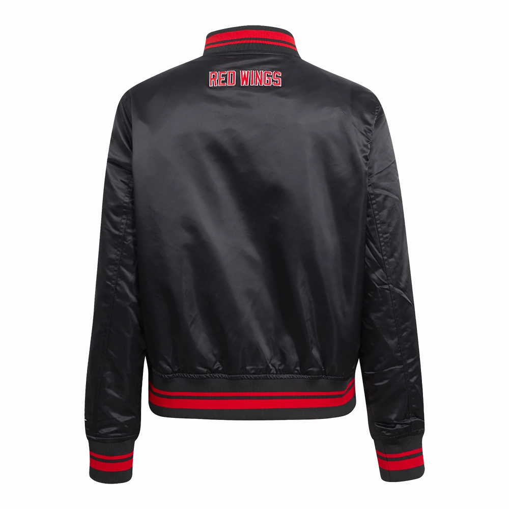 CHAMARRA DE SATN NHL DETROIT RED WINGS SCRIPT TAIL PARA MUJER