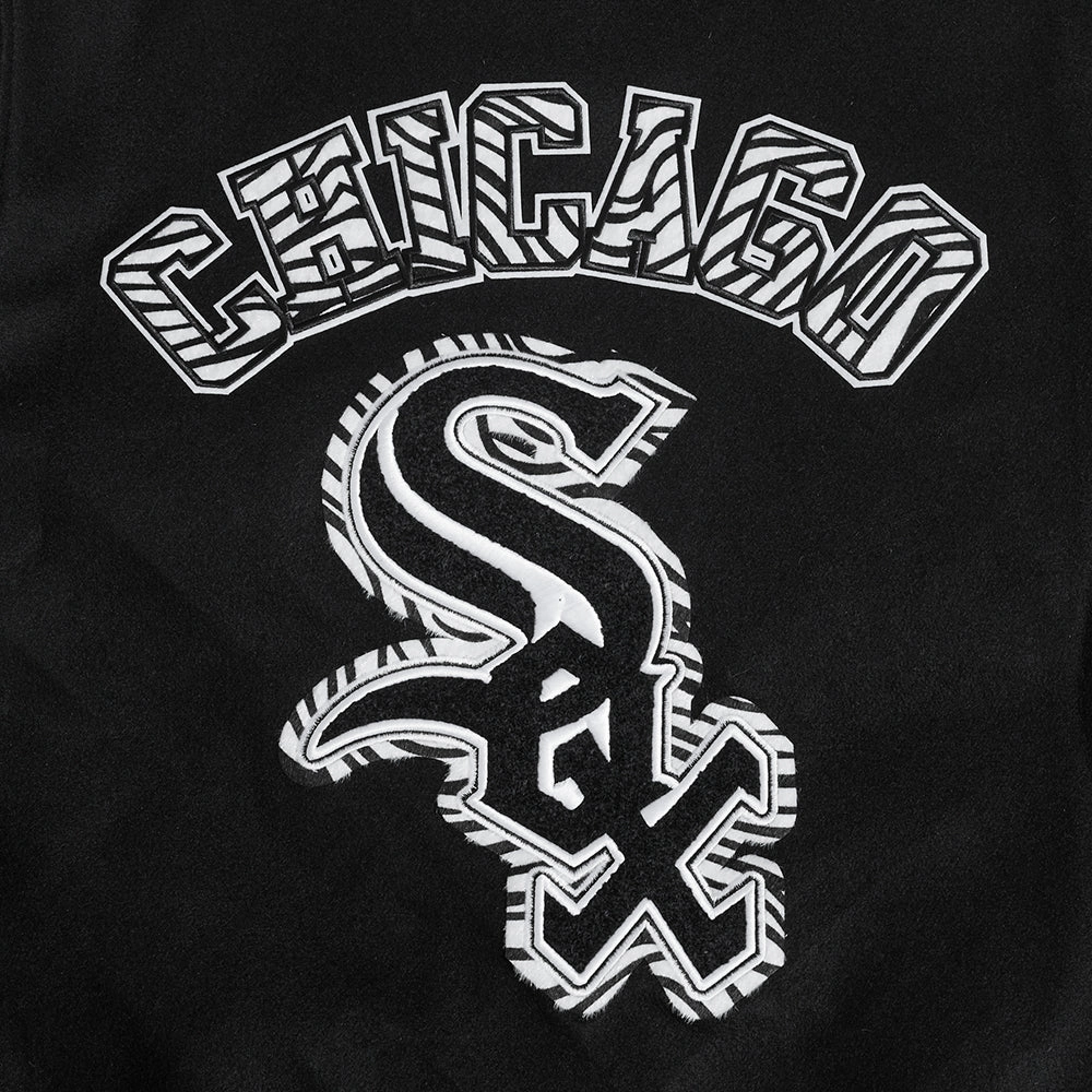 CHAMARRA UNIVERSITARIA MLB CHICAGO WHITE SOX ANIMAL PRINT