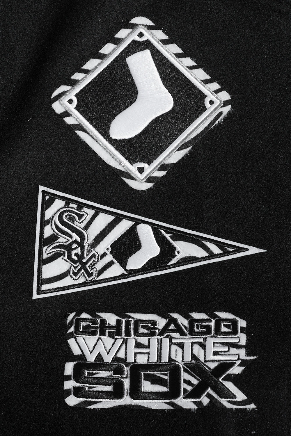 CHAMARRA UNIVERSITARIA MLB CHICAGO WHITE SOX ANIMAL PRINT