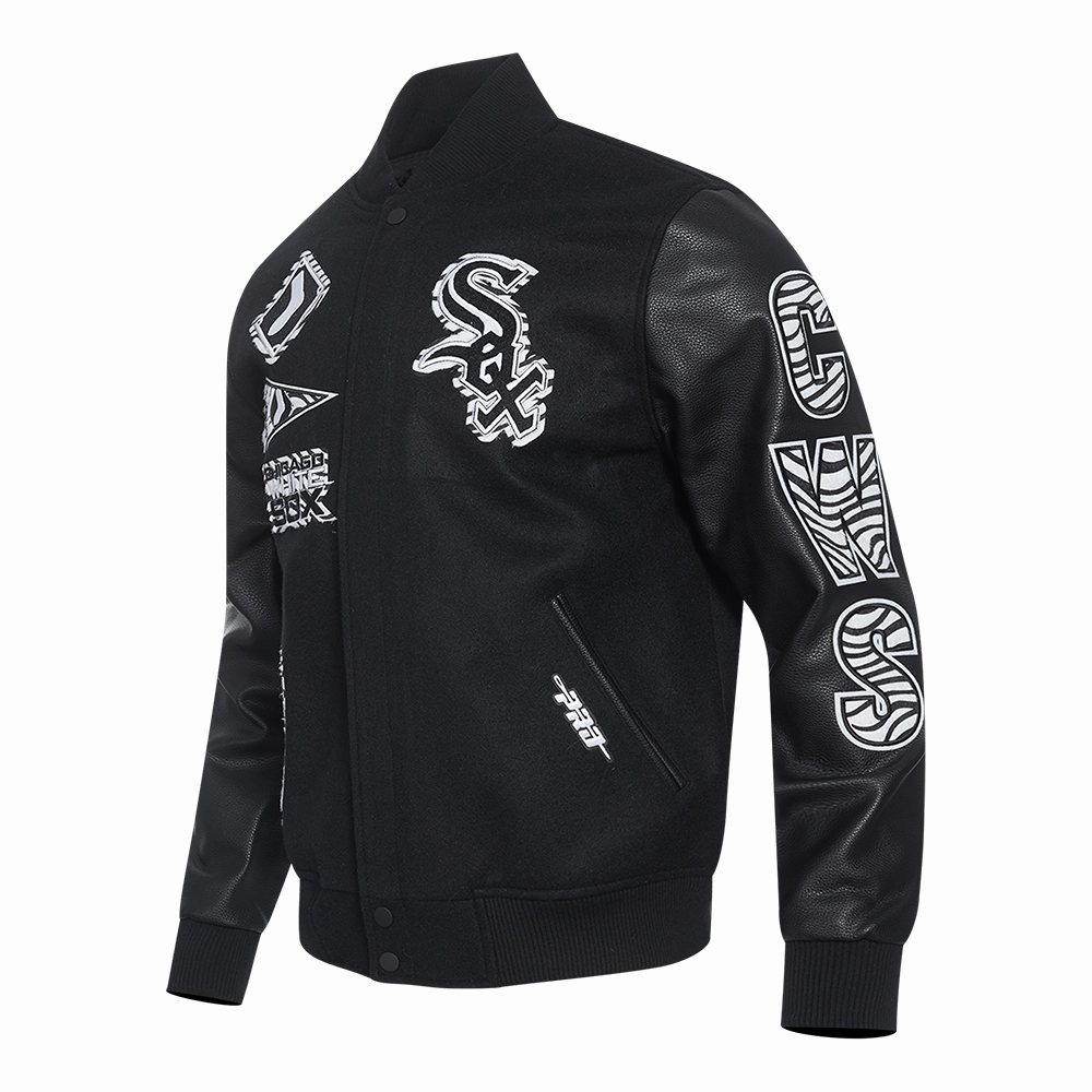 CHAMARRA UNIVERSITARIA MLB CHICAGO WHITE SOX ANIMAL PRINT