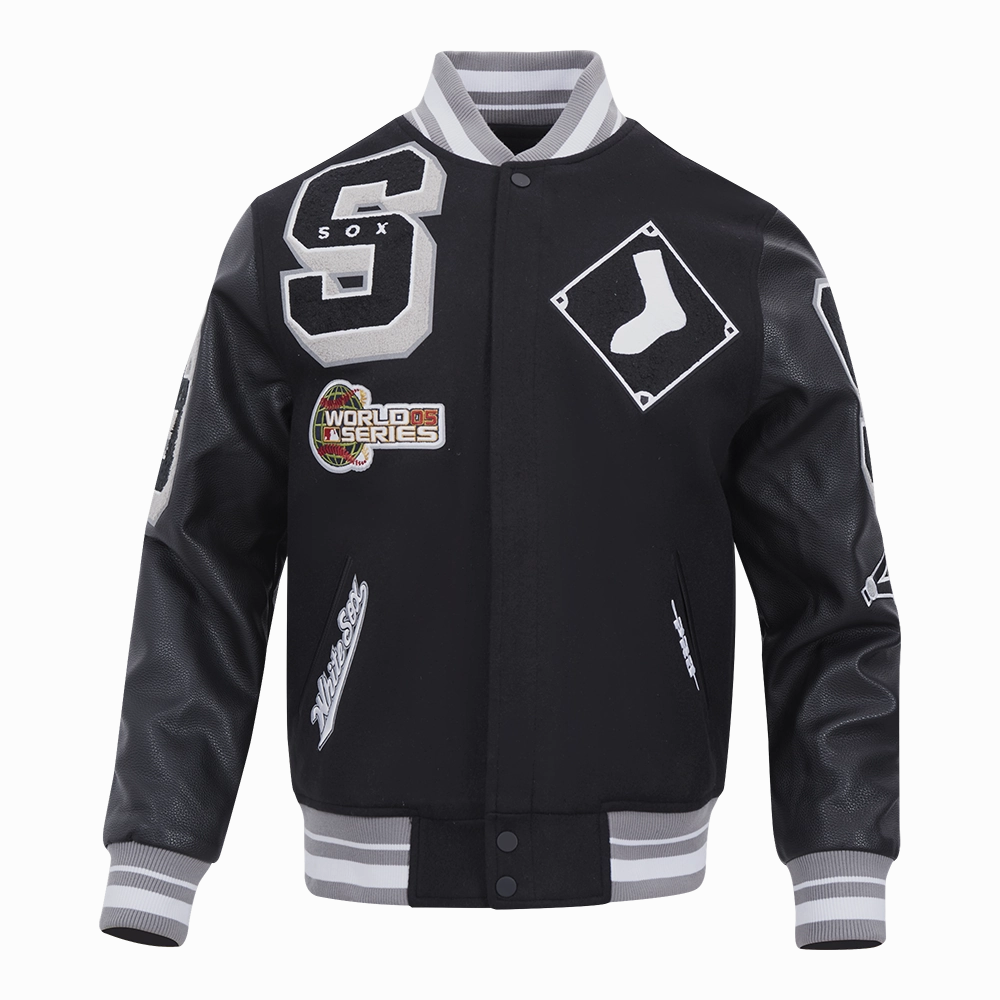 CHAMARRA UNIVERSITARIA MLB CHICAGO WHITE SOX MASH UP