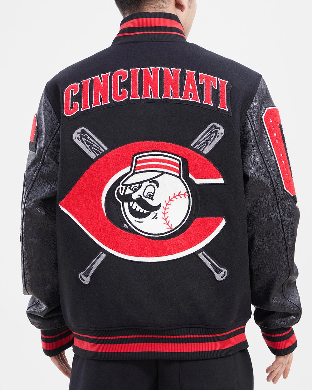 CHAMARRA UNIVERSITARIA MLB CINCINNATI REDS MASH UP