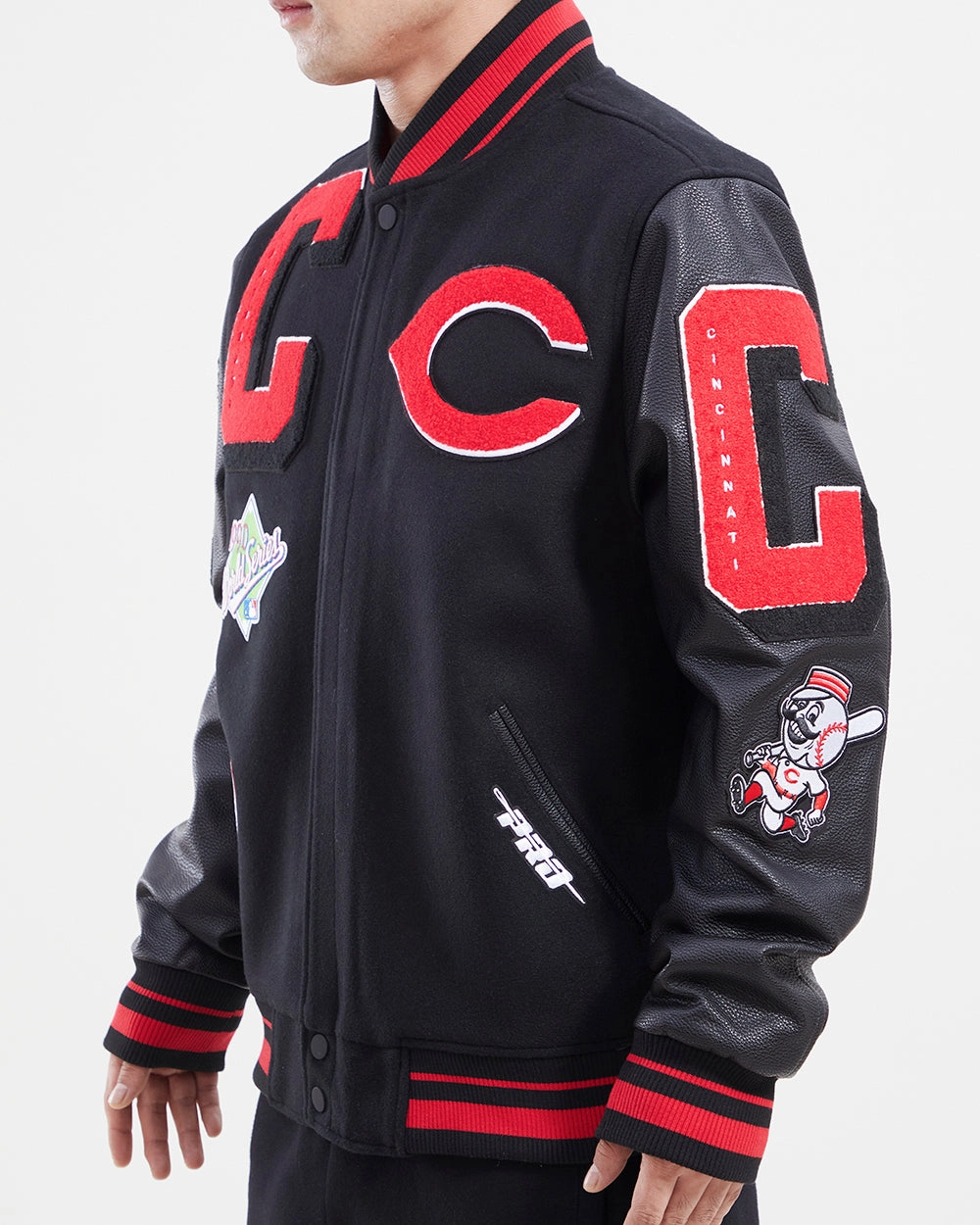 CHAMARRA UNIVERSITARIA MLB CINCINNATI REDS MASH UP